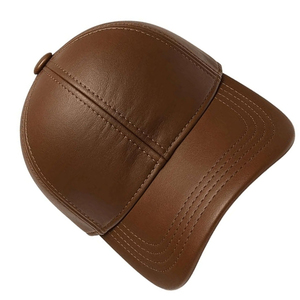 Gorra de Béisbol de Cuero Premium para Hombre, Ajustable, Marrón, de Cuero Sintético, Estilo Snapback, Vintage, Casual, Urbana, para Exteriores - Product Image 2