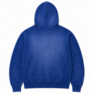 Custom Sun Fade Full Zip Hoodie Heavyweight Cotton Fleece Vintage Washed Streetwear Zip Up Hoodie - Product Image 2