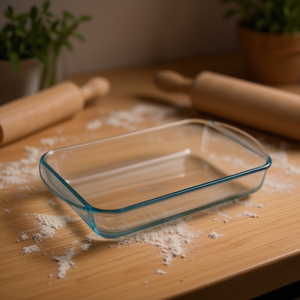 Bandeja Rectangular de Vidrio para Hornear 39*24*6cm, Asador de Vidrio Premium para Hornear y Cocinar en Casa - Product Image 3