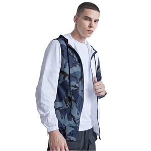 Men's <b>Lightweight</b> Hooded Camouflage Windbreaker <b>Jacket</b> Quick Dry Polyester Casual <b>Summer</b> Outerwear - Product Image 6