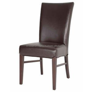Solid Wood Dining <b>Chair</b> with Leather Seat Parsons <b>Chair</b> Design Home Kitchen Living Room Side <b>Chair</b> Comfortable Solid Wood <b>Legs</b> - Product Image 4
