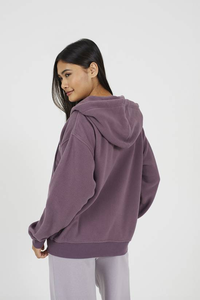 Sweat à capuche surdimensionné pour femme, en molleton 100% coton, poids lourd 340 grammes, respirant, hiver, broderie personnalisée, logo sur le devant, personnalisable - Product Image 2