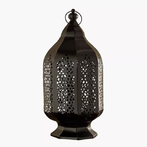 Classic Stylish Metal & Glass Cylindrical shape Lyhty Decor <b>Lantern</b> made of durable metal for indoor & outdoor in <b>Silver</b> Finish - Product Image 5