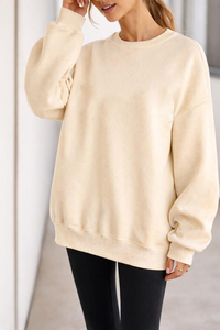 เสื้อสเวตเชิ้ตคอกลมดีไซน์เรียบง่าย สวมใส่สบายด้วยเนื้อผ้านุ่ม ให้ความสบายตลอดวัน เหมาะสำหรับการสวมใส่แบบลำลองในทุกโอกาส - Product Image 5