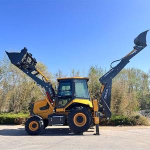 รถตักล้อยาง EVERSTAR รุ่น Backhoe Loader น้ำหนัก 9500 กก. กำลัง 7 กิโลวัตต์ สีเหลือง ผลิตในจีน พร้อมการรับประกัน 1 ปี ขนาด 6120x2410x3763 มม. - Product Image 1