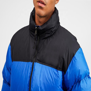 Men Women Puffer Jacket Thick 100% Nylon Stand Collar Quilted Winter Coat <b>Warm</b> Outdoor Casual OEM ODM Supplier - Product Image 3