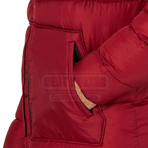 Chaqueta Acolchada Larga, Gruesa y Cálida con Capucha, Parka de Invierno, Ropa Exterior Informal - Product Image 4