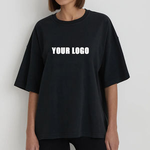 Camiseta Oversize con Cuello Redondo, 100% Algodón, Corte Regular, Estampado Gráfico Personalizado, Secado Rápido, Ecológica y Transpirable, Nueva Colección 2026 - Product Image 1