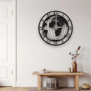 Beautiful gold starburst wall clock features a circular face and elegant white metal flowers, available at wholesale prices. - Product Image 4