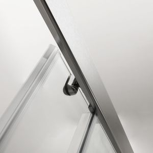 Porta Doccia Scorrevole Singola 48''L x 72''A, Box Doccia Scorrevole 48''L x 72''A in Nichel Spazzolato - Product Image 4