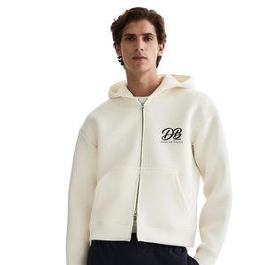 Sweat à capuche zippé de haute qualité, coupe ample, veste zippée intégrale, confortable en coton, fabricant de vêtements à marque privée - Product Image 1