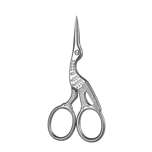 Ciseaux à manucure en acier inoxydable de qualité supérieure, lame incurvée, pointe acérée, coupe-cuticules de précision, durables, soins professionnels des ongles - Product Image 1