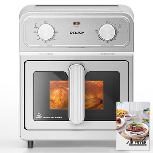 304 Paslanmaz Çelik Kare Modern Air Fryer Fırın 1700W 6L BPA İçermeyen Tüm Metal Tost Makinesi Fırın Kızartma Pişirme Kavurma Ev Tipi Kullanım - Product Image 1