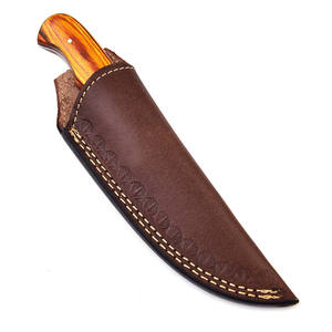 Couteaux de chasse en acier au carbone de qualité industrielle pour l'extérieur, avec manche en bois, motif personnalisé OEM pour le camping et la chasse - Product Image 3