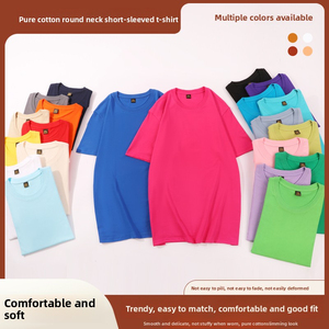 T-shirt à manches courtes en coton biologique 100 % tricoté, personnalisable, pour homme, 220 g, col rond, coupe classique, respirant, pour le travail (OEM/ODM) - Product Image 6