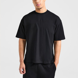 2026 Wholesale Summer Heavyweight Short Sleeve Streetwear <b>Tshirt</b> Custom Logo High Quality Oversized Fashion T Shirts for Men - Product Image 2