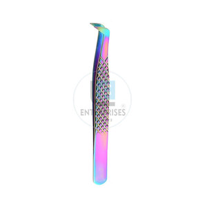 Pince à épiler pour extensions de cils en acier inoxydable de haute qualité, durable et légère, marque privée - Product Image 4