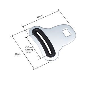 Hebilla de cinturón de seguridad ajustable CA03 fabricada con aleación para correas de posicionamiento de sillas de rehabilitación y soporte terapéutico - Product Image 3