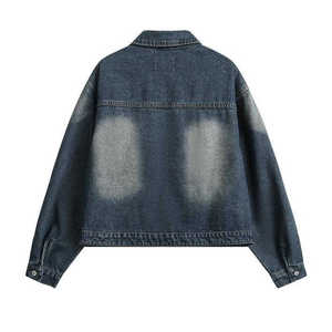 Chaqueta Vaquera Personalizada al por Mayor para Hombre, Chaqueta de Invierno de Algodón de la Mejor Calidad, Estilo Casual, Impresión Digital, Tallas Grandes - Product Image 5