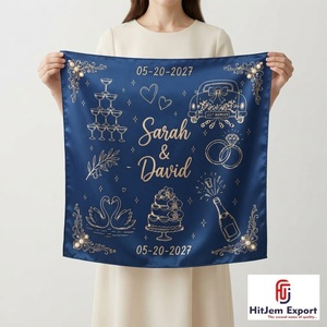 Pañuelo Cuadrado Moderno con Estampado Personalizado, Tipo Seda, para la Cabeza, Chal de Moda, Fabricante Textil OEM ODM, Exportación - Product Image 5
