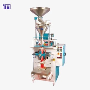 Machine d'emballage de céréales avec remplisseur à vis sans fin et écran tactile PLC pour l'emballage en sachet oreiller - Product Image 3