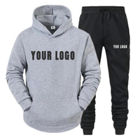 Survêtements à capuche pour hommes |   Taille élastique, logo frontal, séchage rapide, personnalisable, léger, coupe ample, décontracté, longueur cheville, printemps