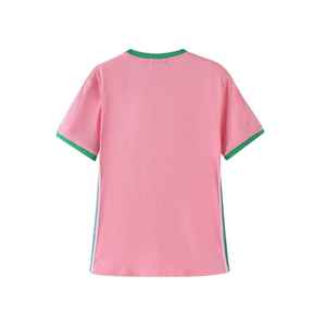 Camiseta AKA Pink Premium con relieve para mujer, diseño de letras griegas, tela de alta calidad, ajuste cómodo, cuello redondo informal - Product Image 2