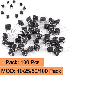 Microinterruptor de 2 Pines de Alta Precisión, Mini Interruptor de Baja Tolerancia para Circuitos Electrónicos DIY y PCB, Acción Confiable - Product Image 2