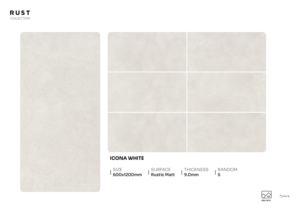 กระเบื้องพอร์ซเลนแบบด้านสไตล์โมเดิร์นรัสติก ขนาด 600x1200 มม. ผิวสัมผัสธรรมชาติ สำหรับปูพื้นและผนัง ใช้ได้ทั้งภายในและภายนอกอาคาร - Product Image 5