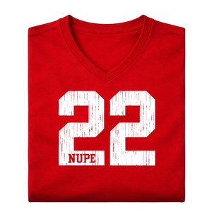 T-shirt à col en V Kappa Alpha Psi numéro 22, vêtements de fraternité grecque avec motif audacieux, confort premium et coupe élégante - Product Image 6