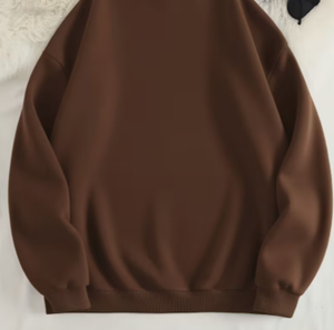 Sudadera Oversize de Algodón con Cuello Redondo y Bordado de Hojas para Mujer Hardihood International, Manga Larga, Tejido de Punto - Product Image 5