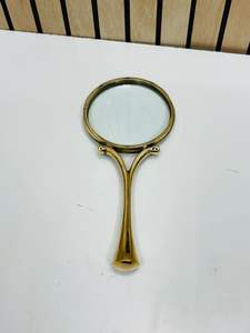 Loupe de poche de 3 pouces entièrement en laiton avec poignée en métal massif |   Loupe d'inspection optique classique - Product Image 4