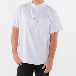 Tunique de barbier pour homme, uniforme de coiffeur, tunique de styliste avec logo - Product Image 4