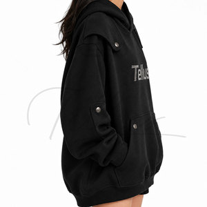 Sudadera de Mujer para Otoño e Invierno, Sudadera Holgada, Sudadera con Capucha 100% Algodón, Sudadera Informal a la Moda para Mujer - Product Image 3