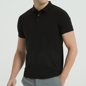 Chemises polo en polyester et élasthanne, légères, 190 g/m², boutonnées, coupe ajustée personnalisée, OEM, chemises polo pour hommes - Product Image 1