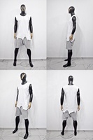 Maillot en maille à ajustement flexible, idéal pour la course à pied, l'entraînement et les vêtements de sport quotidiens, confort et style