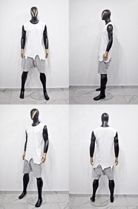 Maillot en maille à ajustement flexible, idéal pour la course à pied, l'entraînement et les vêtements de sport quotidiens, confort et style - Product Image 5