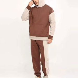 Men Oversized <b>Tracksuit</b> Set Premium Cotton Blend Hoodie Sweatpants Casual Daily Wear OEM ODM High Gsm <b>Tracksuit</b> - Product Image 4