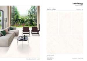 Azulejos de Porcelana Esmaltada con Textura Tallada de Primera Calidad, 600x1200mm, Azulejos Decorativos de Gran Formato para Paredes y Pisos Modernos - Product Image 4