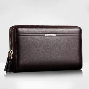 Portable Slim Office Business Credit Card Wallet Travel Black Custom Bifold Rfid PU Leather Men Wallet