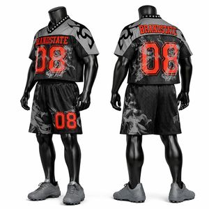 ชุดเสื้อและกางเกงอเมริกันฟุตบอลคุณภาพพรีเมียม ระบายอากาศได้ดี ผลิตจากโพลีเอสเตอร์ 100% - Product Image 4