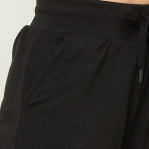 Shorts Deportivos Negros para Mujer, Transpirables, con Botones y Cordón Ajustable, Cintura Elástica, Ropa Deportiva para Calle, Gimnasio, Correr, Secado Rápido, Ropa Deportiva de Verano - Product Image 5