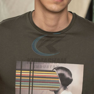 T-shirt sur mesure pour homme, idéal pour l'été, avec logo personnalisé, marque privée, haute qualité, respirant, en polyester/coton écologique - Product Image 6