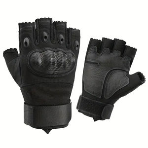 Gants sans doigts pour hommes et femmes, tactiques, antidérapants pour le sport et autres activités, gants de protection, design personnalisé - Product Image 1