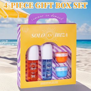 Set da Viaggio 4 Pezzi Mini Formato con Profumo per Corpo e Capelli e Crema, 4 Fragranze a Lunga Durata per Uomo e Donna - per Appuntamenti e Uso Quotidiano - Product Image 1