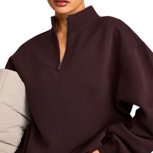 Womens Casual Fleece Pullover Sweatshirt <b>Long</b> <b>Sleeve</b> Crew Neck Warm Soft Comfortable <b>Top</b> Relaxed Fit Fashion Clothing for Gym - Product Image 3
