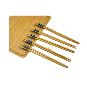 Baguettes en bambou personnalisées avec logo, ustensiles de table écologiques pour marque privée - Product Image 1