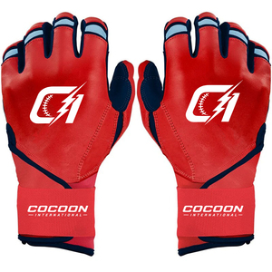Premium <b>Baseball</b> Batting Gloves With Reinforced Palm Design Softball Batting Gloves Cabretta Leather Palm Cowhide Sports Gloves - Product Image 5