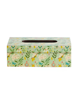 Colourful Mosaic Enamel Printed Wooden Tissue Box Holder For Home Office Car Gifting Napkin Box Dispenser For Tabletop Accessory - Product Image 2