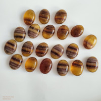 Nouvel Arrivage Pierre de Palmier en Fluorite Jaune de Qualité Supérieure, Pierre Précieuse Naturelle d'Agate Sculptée Ovale, pour Feng Shui, Amour, Décoration de Maison et de Poche